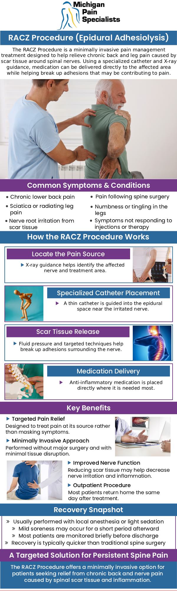 Common questions asked by patients: What is a Racz procedure, and how does it work? Who is a good candidate for a Racz procedure? What should I expect during the Racz procedure? Where can I consult a doctor for a Racz procedure in Ann Arbor, MI? For more information, contact us or request an appointment online. We are conveniently located at 710 Avis Dr #200, Ann Arbor, MI 48108. We serve patients from Ann Arbor MI, Saline MI, Ypsilanti MI, Dexter MI, and surrounding areas. Common questions asked by patients: What is a Racz procedure, and how does it work? Who is a good candidate for a Racz procedure? What should I expect during the Racz procedure? Where can I consult a doctor for a Racz procedure in Ann Arbor, MI? For more information, contact us or request an appointment online. We are conveniently located at 710 Avis Dr #200, Ann Arbor, MI 48108. We serve patients from Ann Arbor MI, Saline MI, Ypsilanti MI, Dexter MI, and surrounding areas.